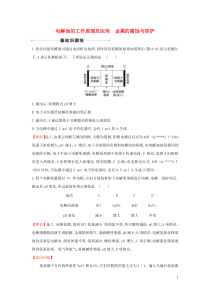 2021版高考化学一轮复习课时提升作业十八电解池的工作原理及应用金属的腐蚀与防护含解析苏教版