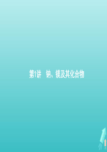 广西专用2021高考化学一轮复习专题4第1讲钠镁及其化合物课件苏教版