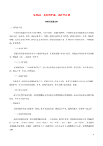 20202021学年高一语文上学期期中重点知识专题05语句的扩展语段的压缩含解析新人教版