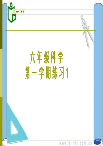 六年级科学第一学期练习册答案