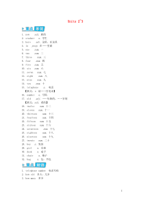 七年级英语上册StarterModule2Units23辅教资料新版外研版202011062115