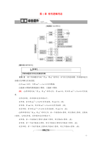 20202021学年高中数学第1章常用逻辑用语章末综合提升教学用书教案新人教A版选修21