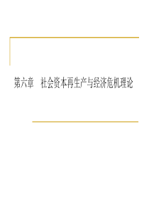 第六章 社会资本再生产与经济危机理论