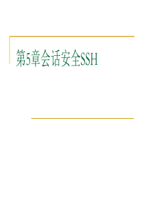 会话安全SSH(PPT-36张)