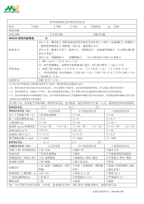 营养风险筛查及营养状况评估表