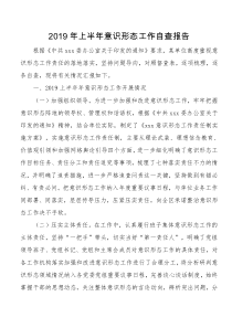 XX年上半XX年意识形态工作自查报告