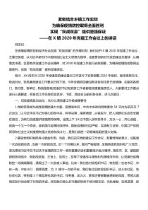 在X镇XX年党建工作会议上的讲话