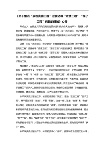 学习关于整治景观亮化工程过度化等政绩工程面子工程问题的通知心得体会