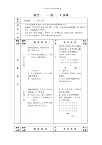 初中九年级全套体育教案(共36课)