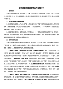 软弱涣散党组织整顿工作总结材料