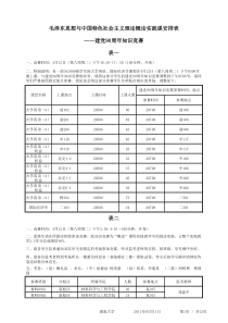 毛概考试时间安排