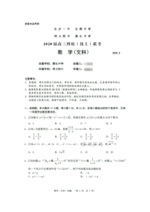 湖南省长郡中学雅礼中学等2020届高三四校2月线上联考数学文科试题扫描版附答案