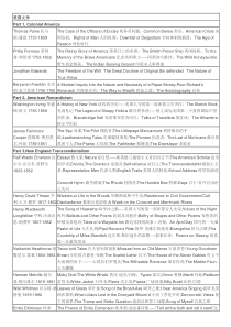 美国文学史作家作品一览表1