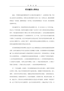 2020年整理项目融资心得体会.pdf