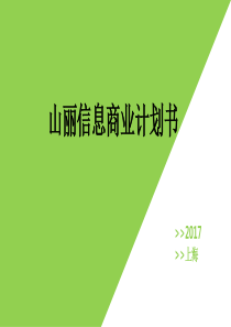 山丽信息.商业计划书（PPT51页）