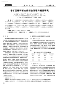 老矿区煤矸石山的综合治理与利用研究