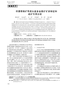 祁漫塔格矿带虎头崖多金属矿矿床特征和成矿作用分析