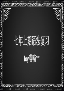 Joy七年级上语法复习(仁爱版)