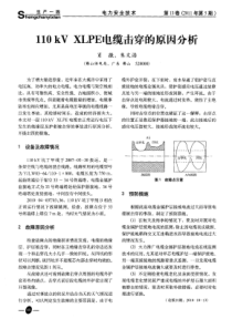 110kVXLPE电缆击穿的原因分析