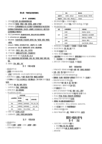 湘教版-八年级上册地理第三、四章基础知识点