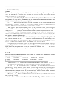 20192020学年曹杨二中高一上英语期末考试docx