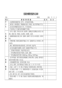 医院控感督查监控记录表-(1)