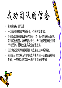 成功团队的信念（PPT40页)