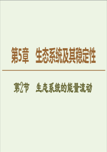 20192020学年高中生物第5章第2节生态系统的能量流动课件新人教版必修3