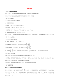 2020年高考数学考纲解读与热点难点突破专题17圆锥曲线