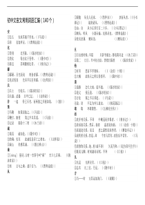 初中文言文常用词语汇编140个