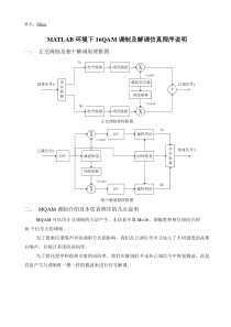 MATLAB环境下16QAM调制及解调仿真程序说明(word文档良心出品)