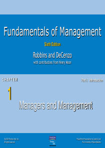 管理学原理(英文版)第一章课件FOM6-CH01