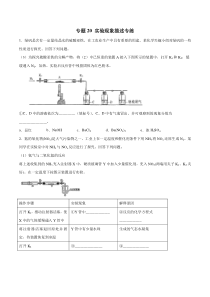 专题20实验现象描述专练学生版备战2020高考化学二轮主观题必刷题集