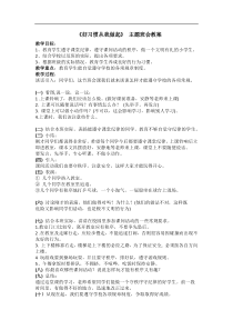 好习惯从我做起主题班会教案