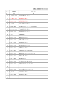 GB50工程建设国家标准总目录