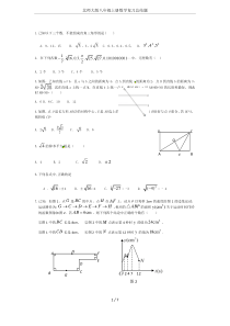 北师大版八年级上册数学复习总结题