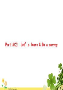 五年级英语上册Unit4WhatcanyoudoPartA2LetslearnDoasurvey作业