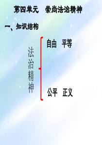 部编版2019八年级下册道德与法治第四单元崇尚法治精神知识梳理