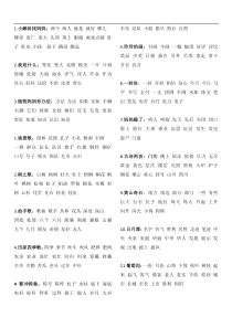 人教统编版部编版二年级上册语文全册知识点汇总听写背诵汇总