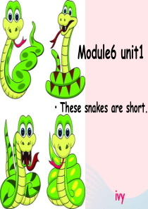 一年级英语下册Module6unit1Thesesnakesareshort课件5外研版