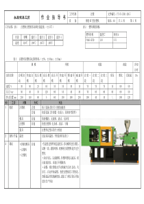 注塑机作业指导书