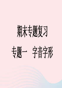 河南专版八年级语文上册专题一字音字形课件新人教版