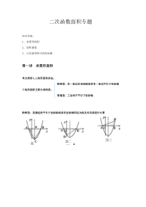 二次函数面积问题类型总结