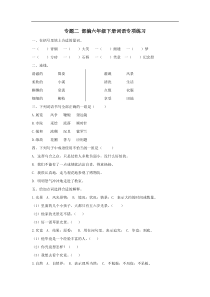 部编版语文六年级下册词语专项