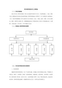 项目组织机构及人员配备