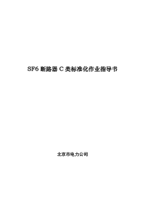 SF6断路器C类检修标准化作业指导书