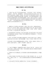 部编八年级语文上册文学常识汇编