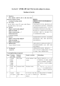 七上Unit-9-My-favorite-subject-is-science.-section-A