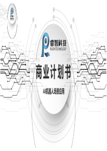 睿智科技商业计划书（PDF40页）