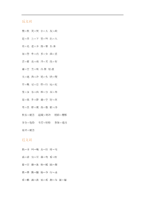 部编版一年级上册语文近义词反义词和词语拓展汇总